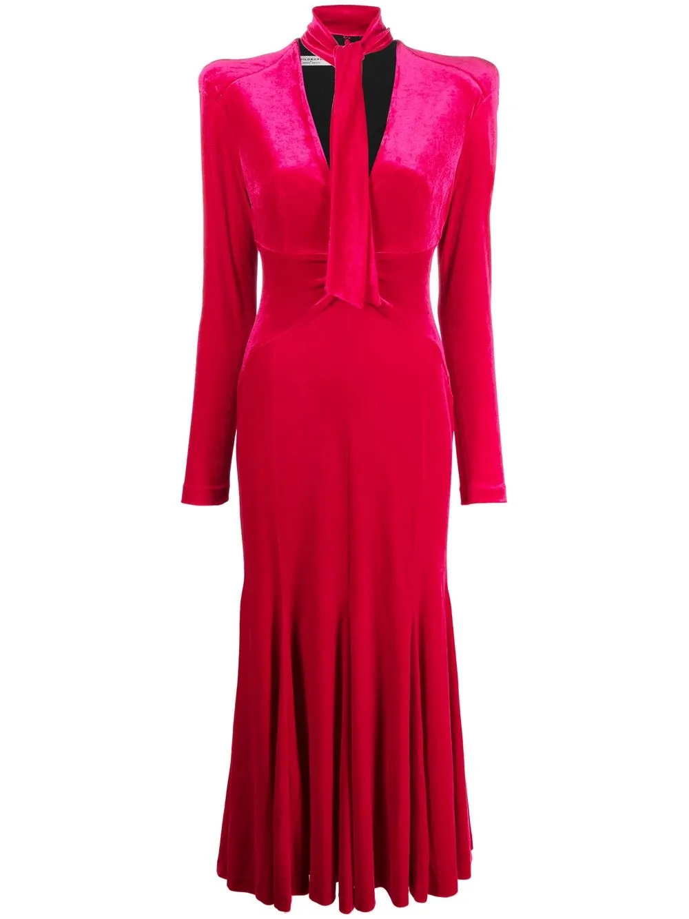 

Philosophy Di Lorenzo Serafini vestido con cuello en V - Rosado