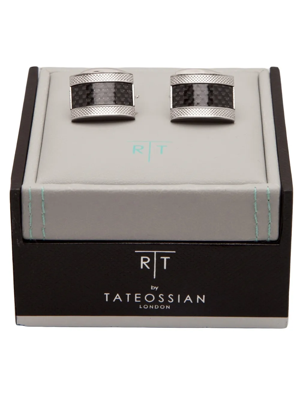 Tateossian Manchetknopen met email Zwart