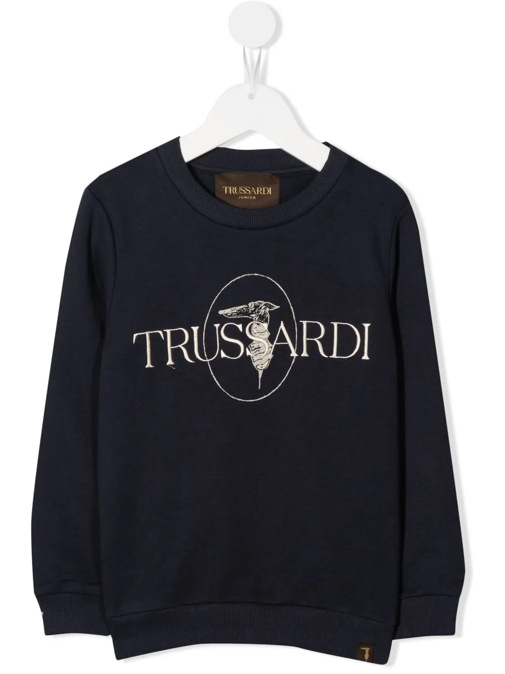 

TRUSSARDI JUNIOR logo-embroidered sweatshirt - Blue