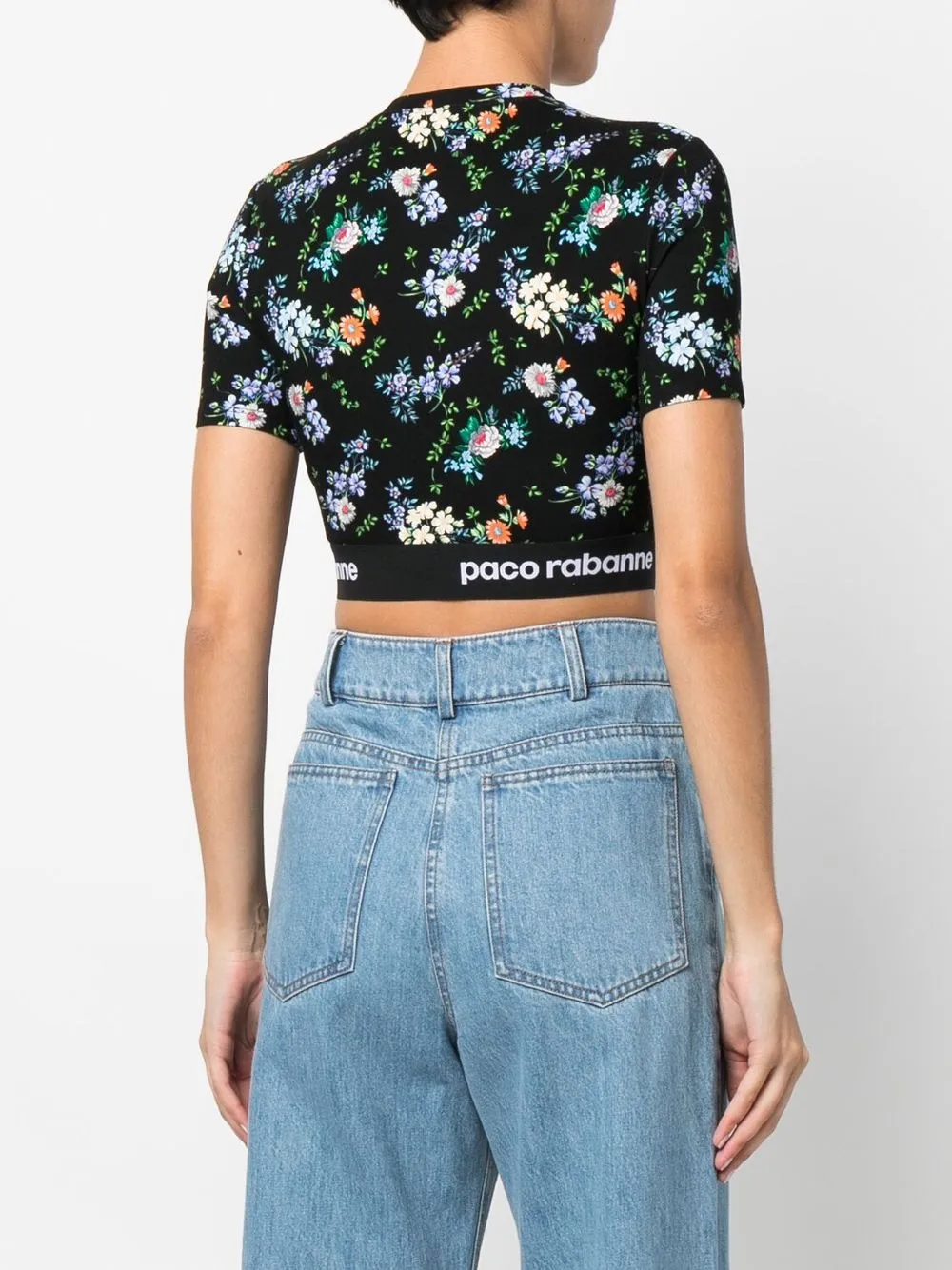 Rabanne Top a fiori crop | Top | Image 3