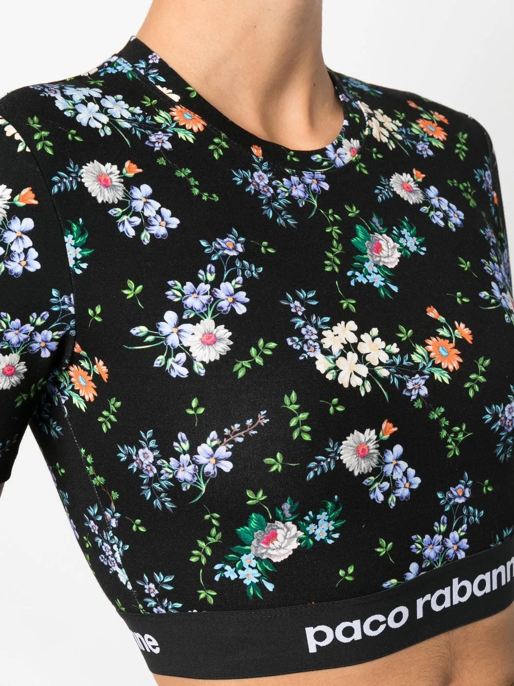 Rabanne Top a fiori crop | Abbigliamento | Image 4