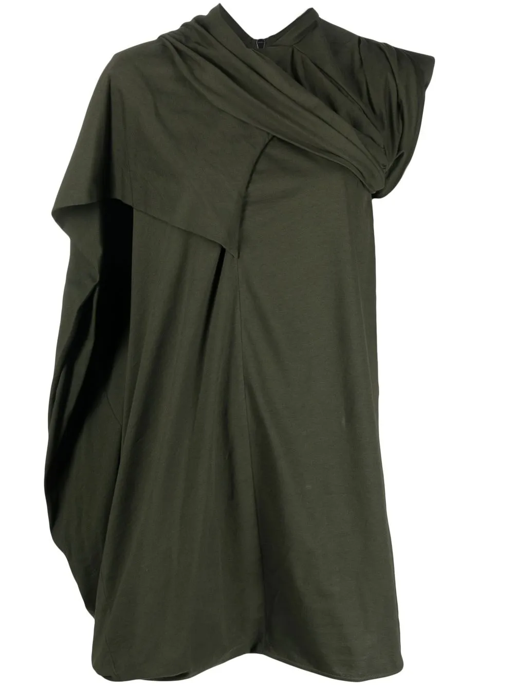 

Rick Owens asymmetric knit dress - Green
