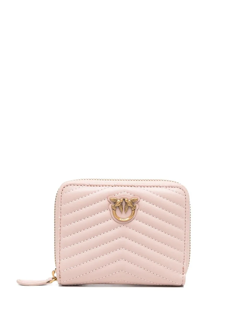 

PINKO cartera capitonada con placa Love Birds - Rosado