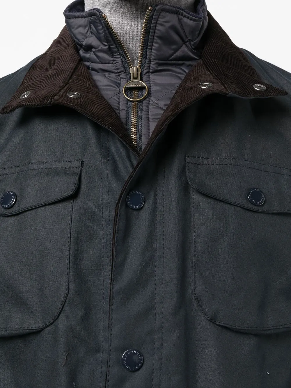 Barbour single-breasted Fitted Jacket | Blue | FARFETCH
