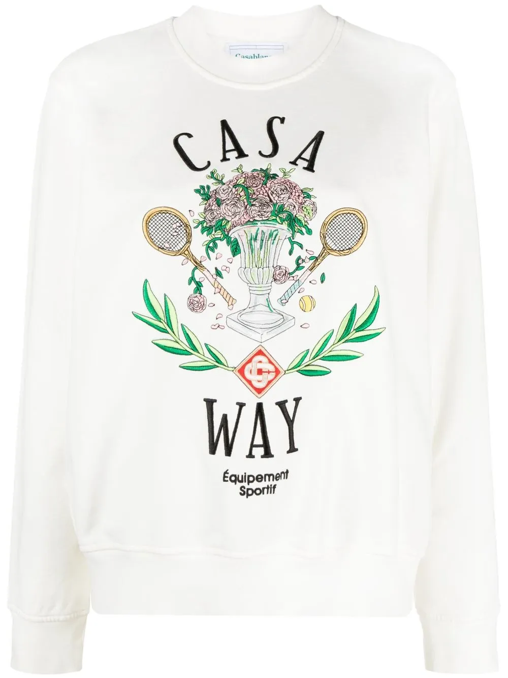 

Casablanca sudadera con estampado gráfico - Blanco