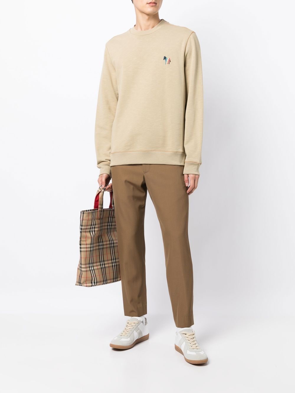 PS Paul Smith Sweater met borduurwerk - Beige