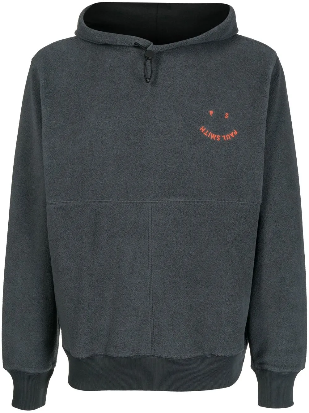 

PS Paul Smith Happy logo-embroidered hoodie - Blue