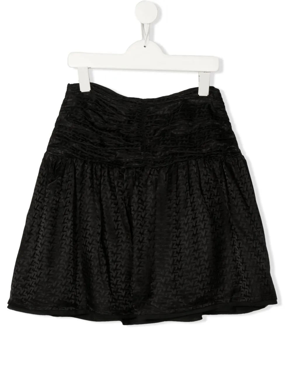 

Zadig & Voltaire Kids falda con monograma estampado - Negro