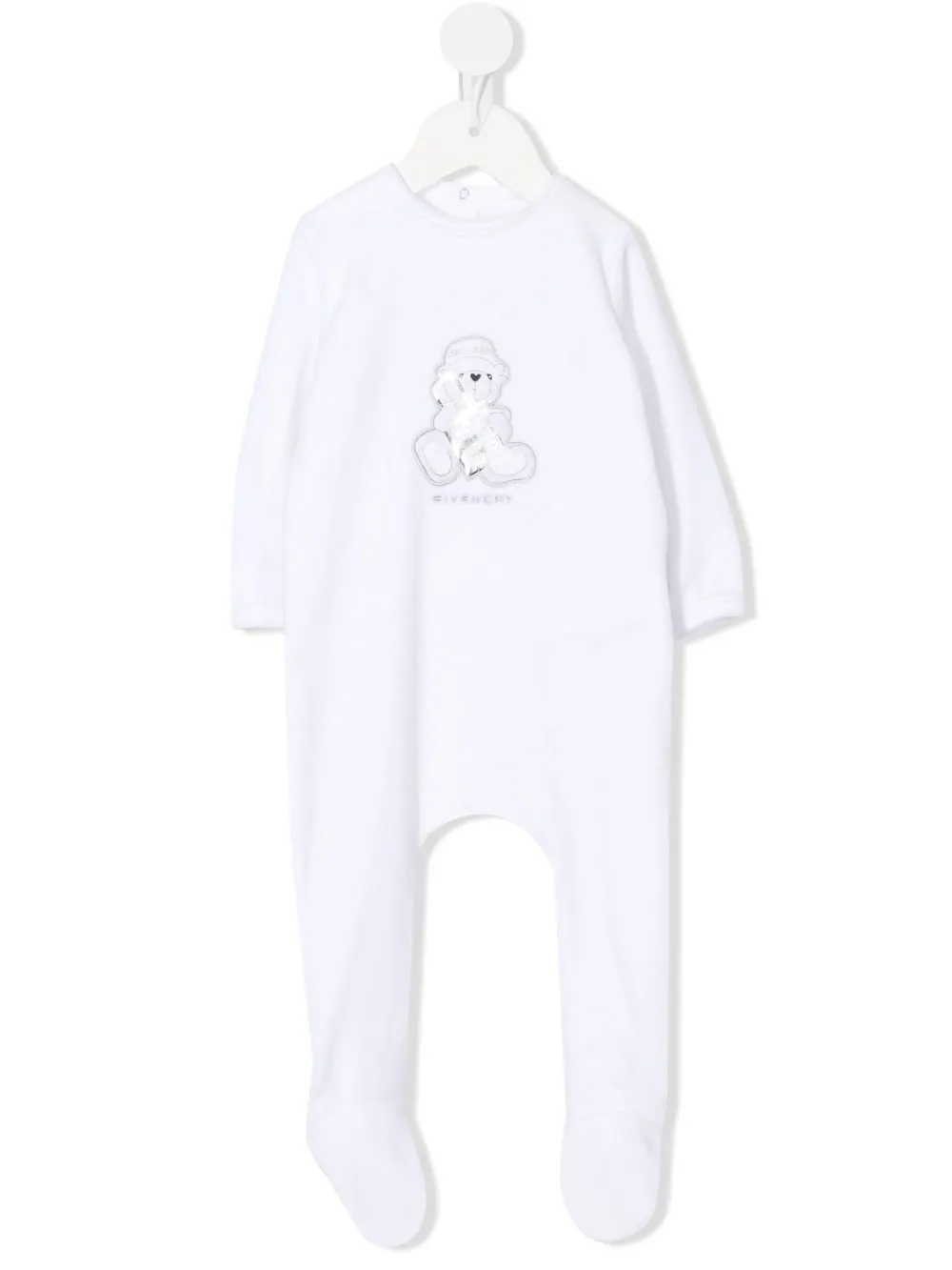 

Givenchy Kids pijama con motivo Teddy Bear - Blanco