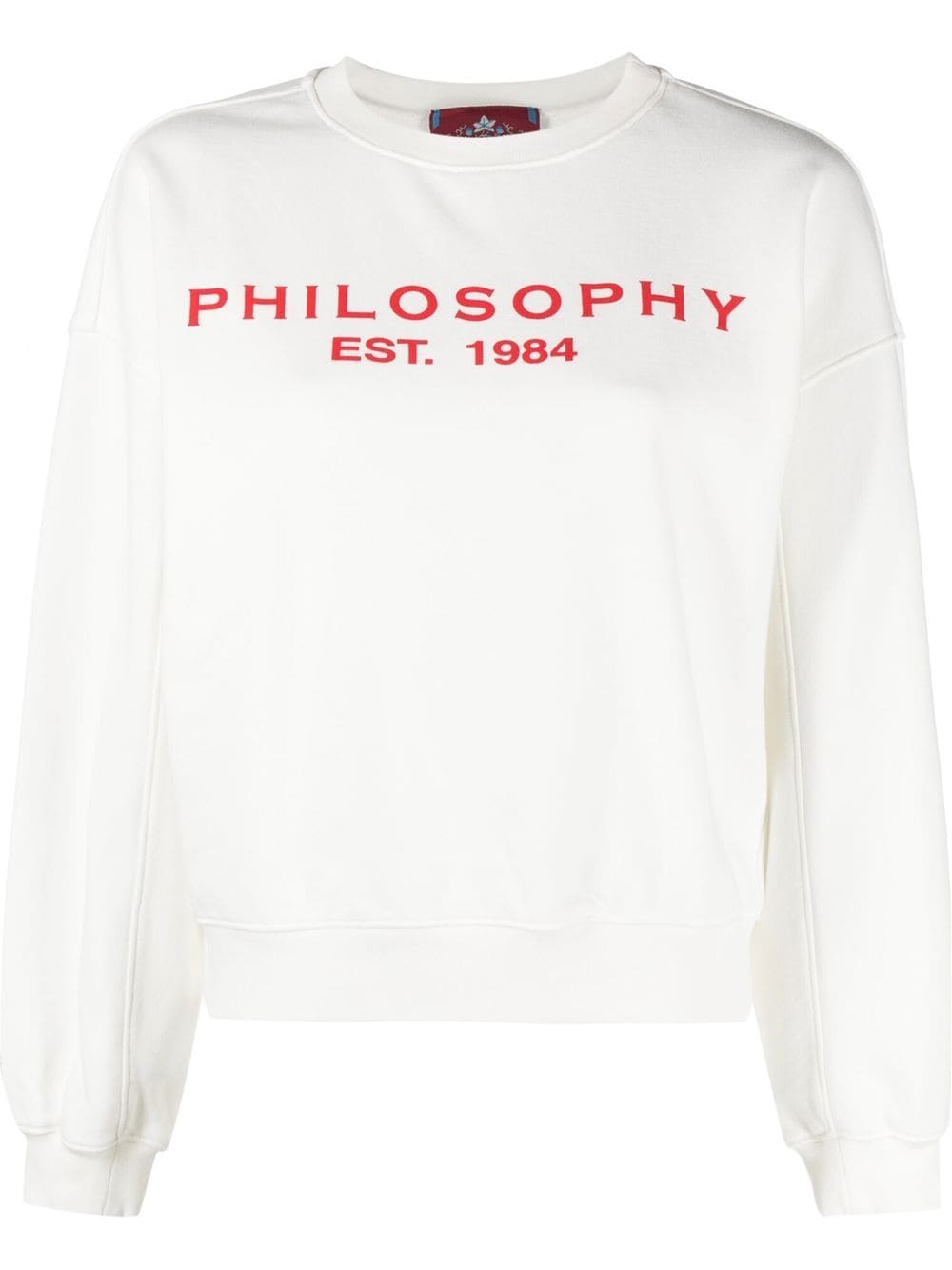 Philosophy Di Lorenzo Serafini Logo-print Cotton Sweater In White