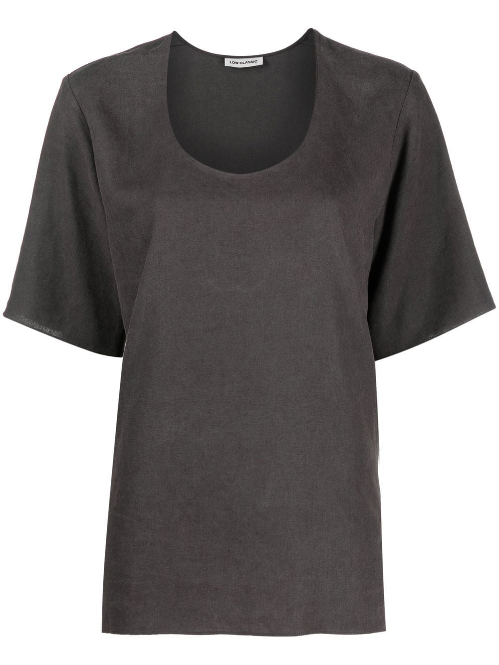 low classic t-shirt à encolure arrondie - gris