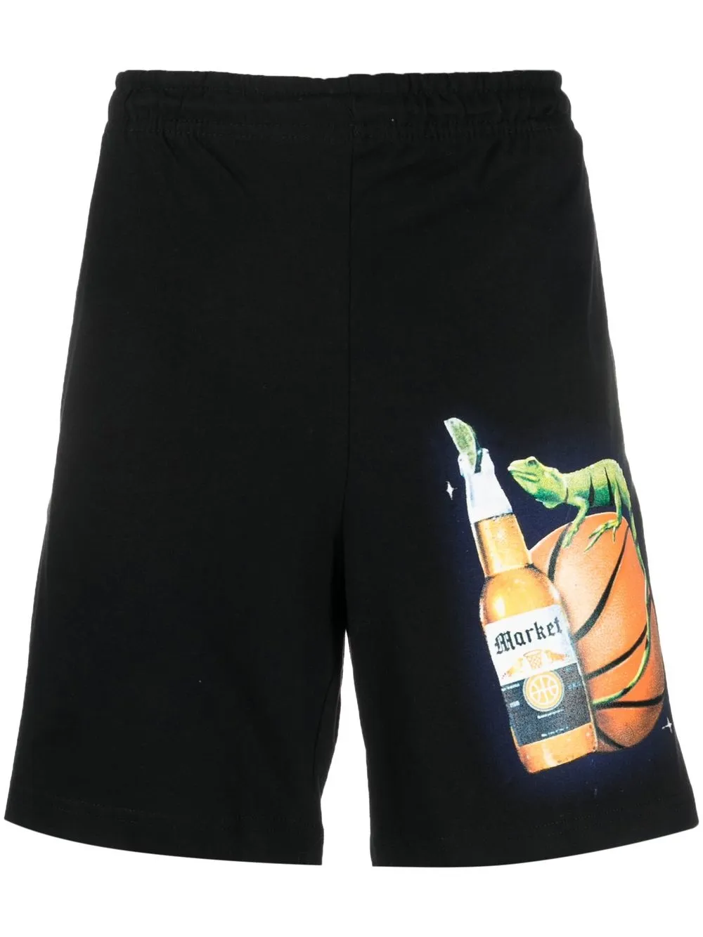 

MARKET graphic-print track pants - Black