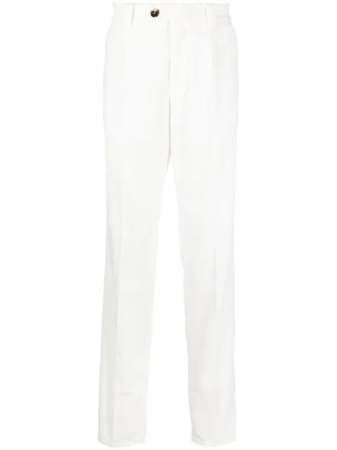 Brunello Cucinelli off-centre fastening chinos