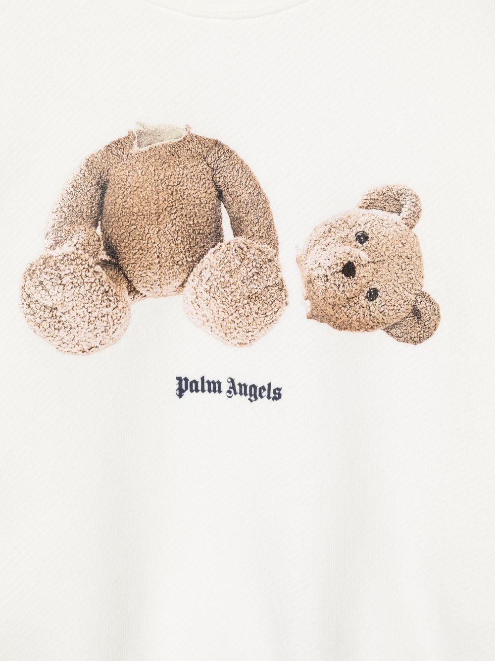 Palm Angels Kids Teddy Bear-print Cotton Sweatshirt - Farfetch
