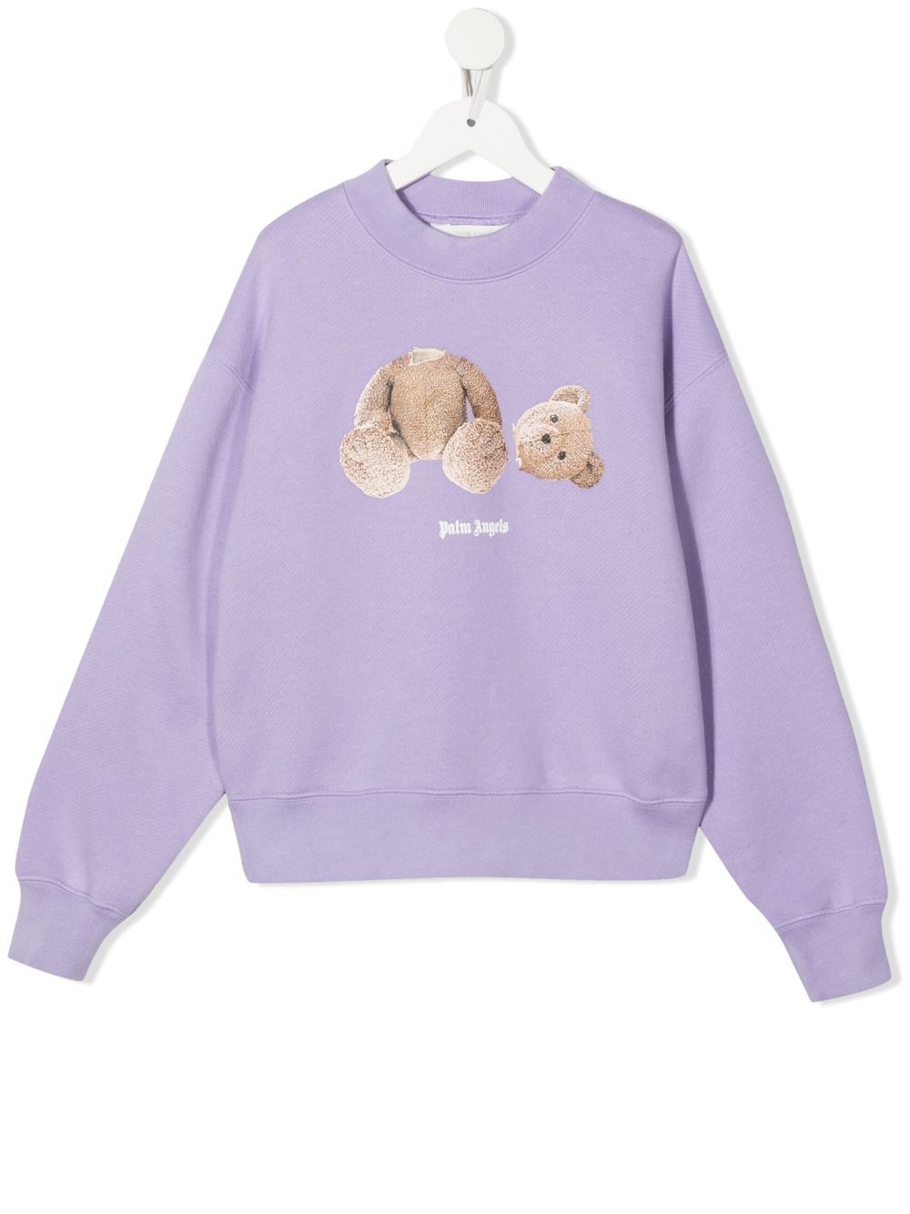 

Palm Angels Kids sudadera con estampado gráfico - Morado