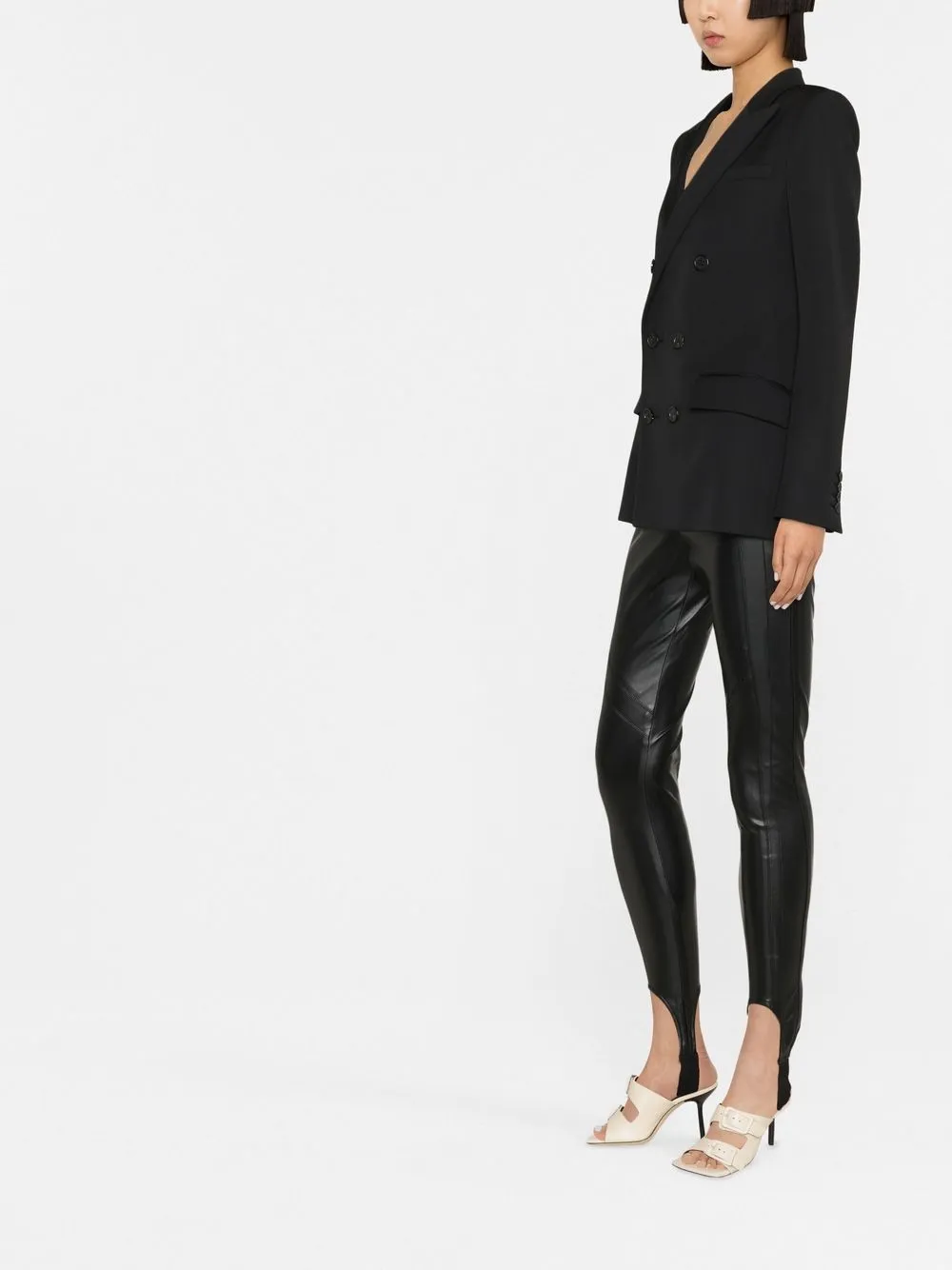 Ermanno Scervino Stirrup Cuff Leggings In Black