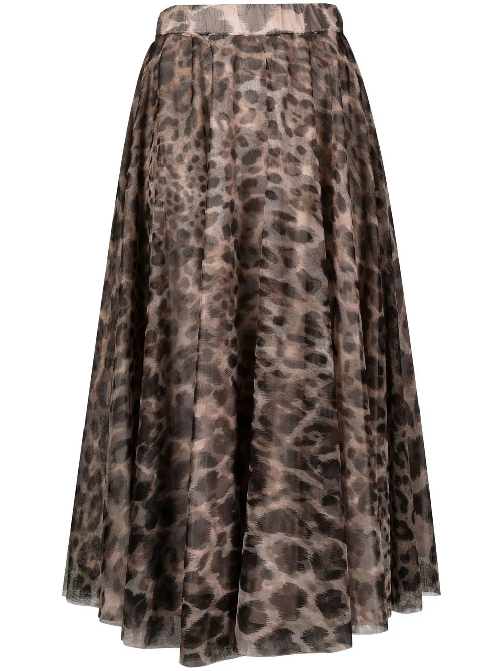 

813 falda con animal print - Neutro