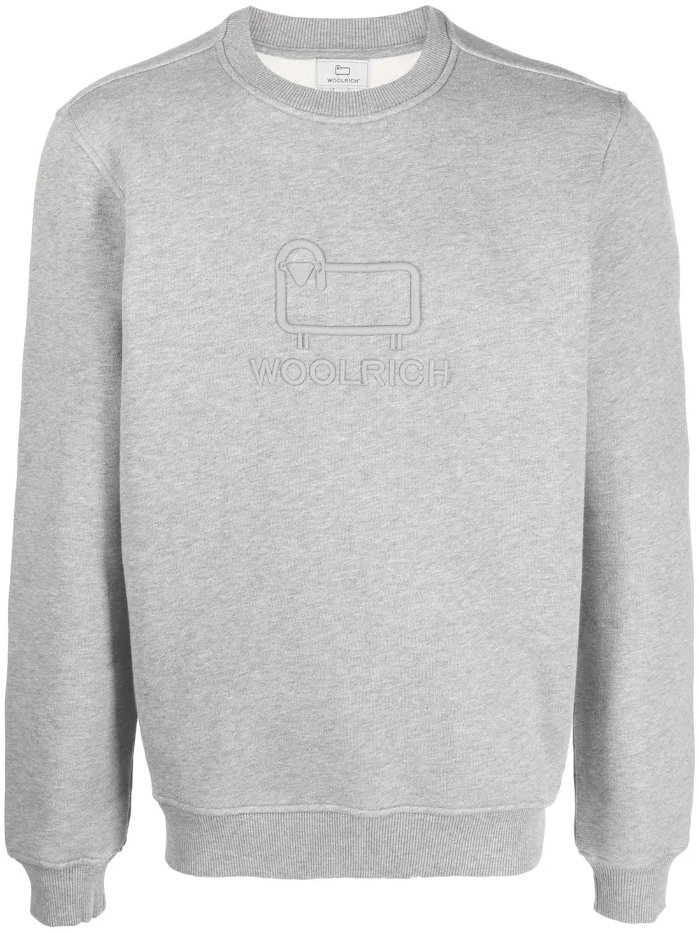 

Woolrich logo-patch sweatshirt - Grey