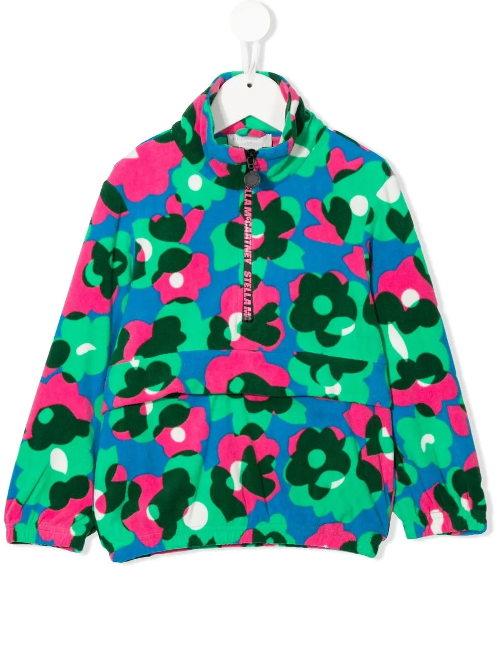 

Stella McCartney Kids sudadera con estampado floral - Azul