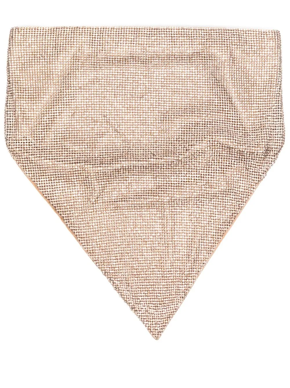 

Kara sequin-embellished triangle scarf - Orange