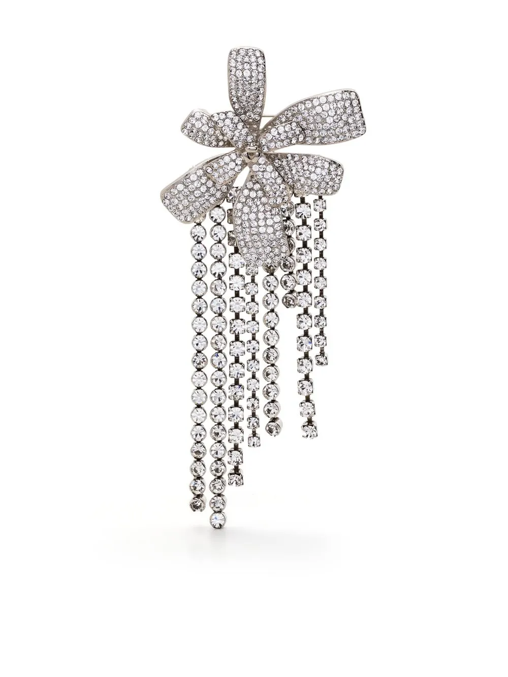 

Isabel Marant glass crystal-embellished floral brooch - Silver