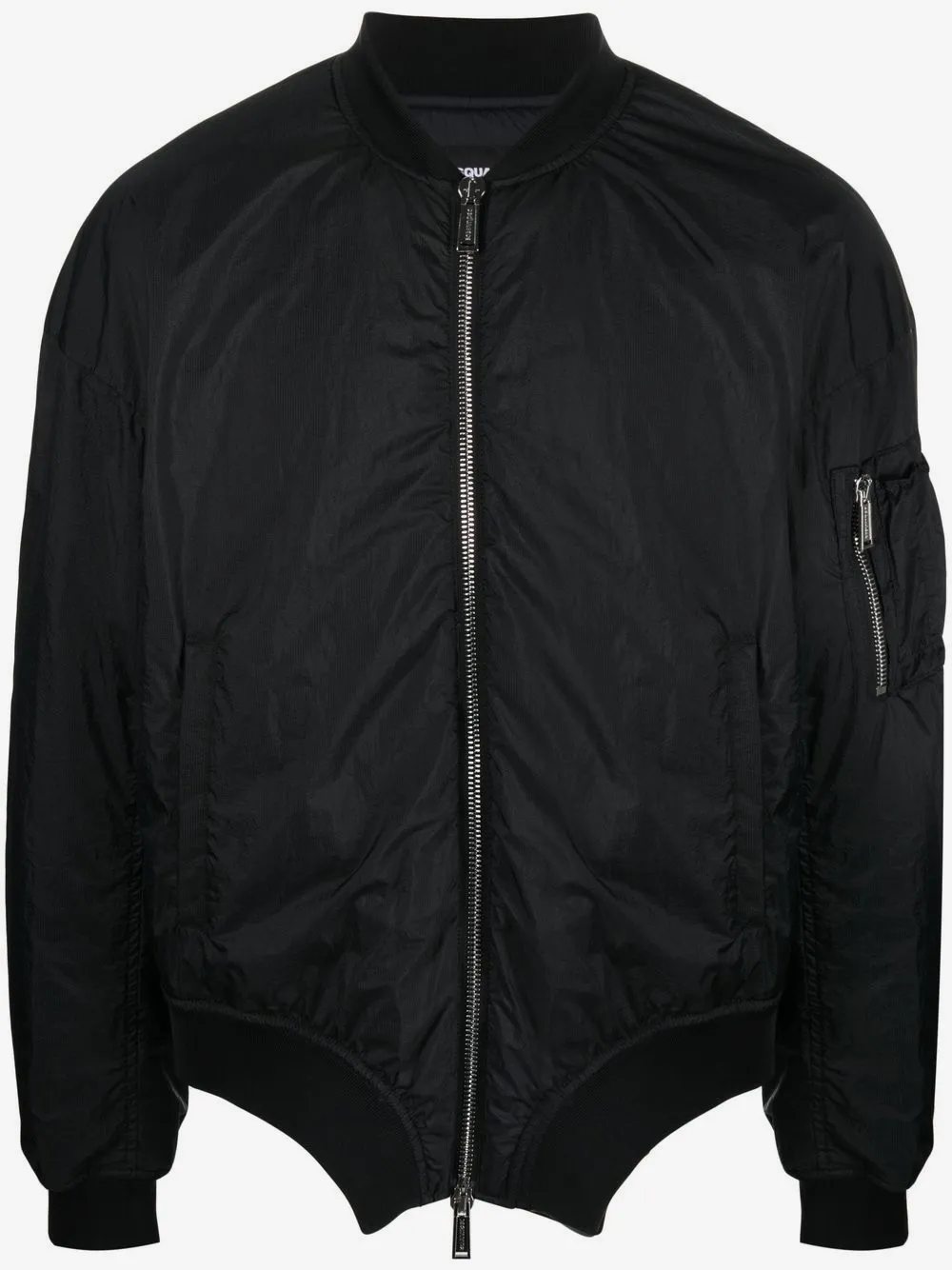 DSQUARED2 logo-print bomber jacket | Black | Image 1