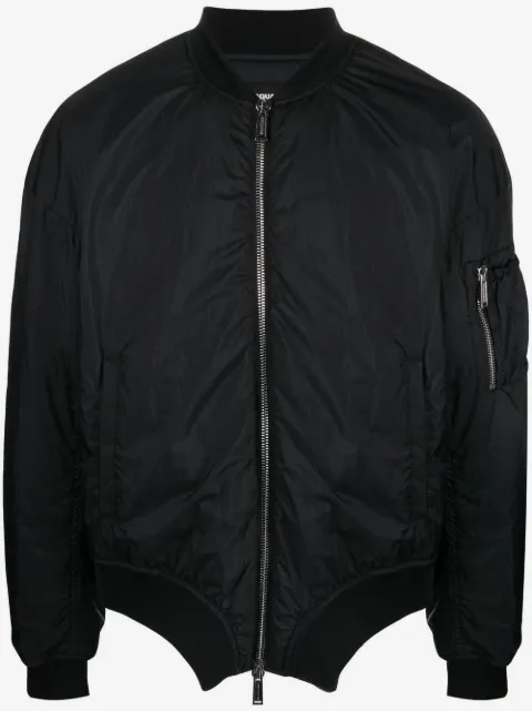 DSQUARED2 logo-print bomber jacket