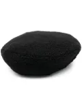 Kangol logo-patch fleece-texture hat - Black