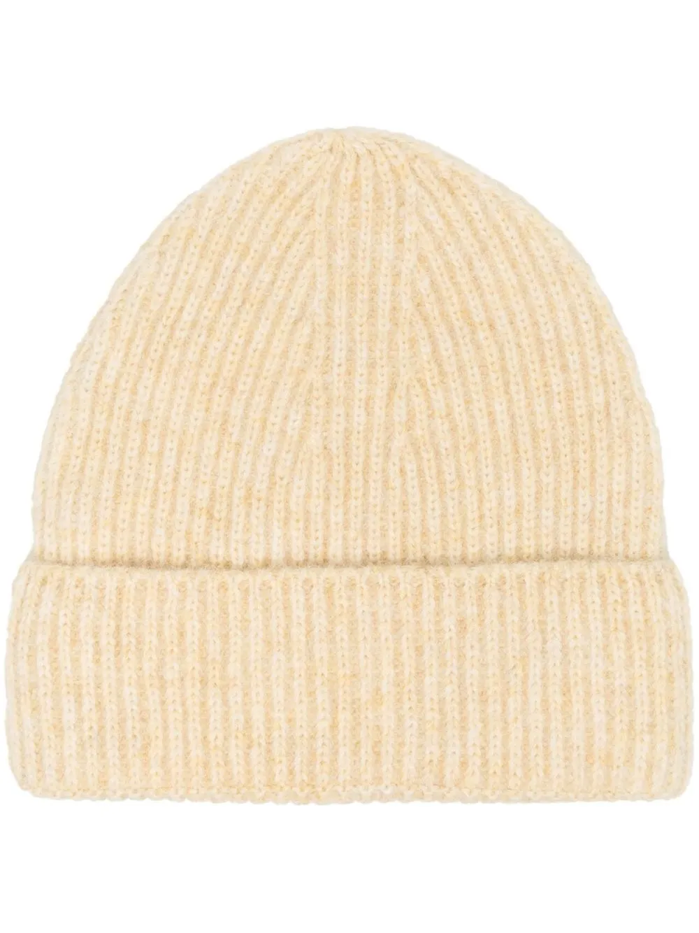 

Closed ribbed alpaca-blend beanie - Neutrals