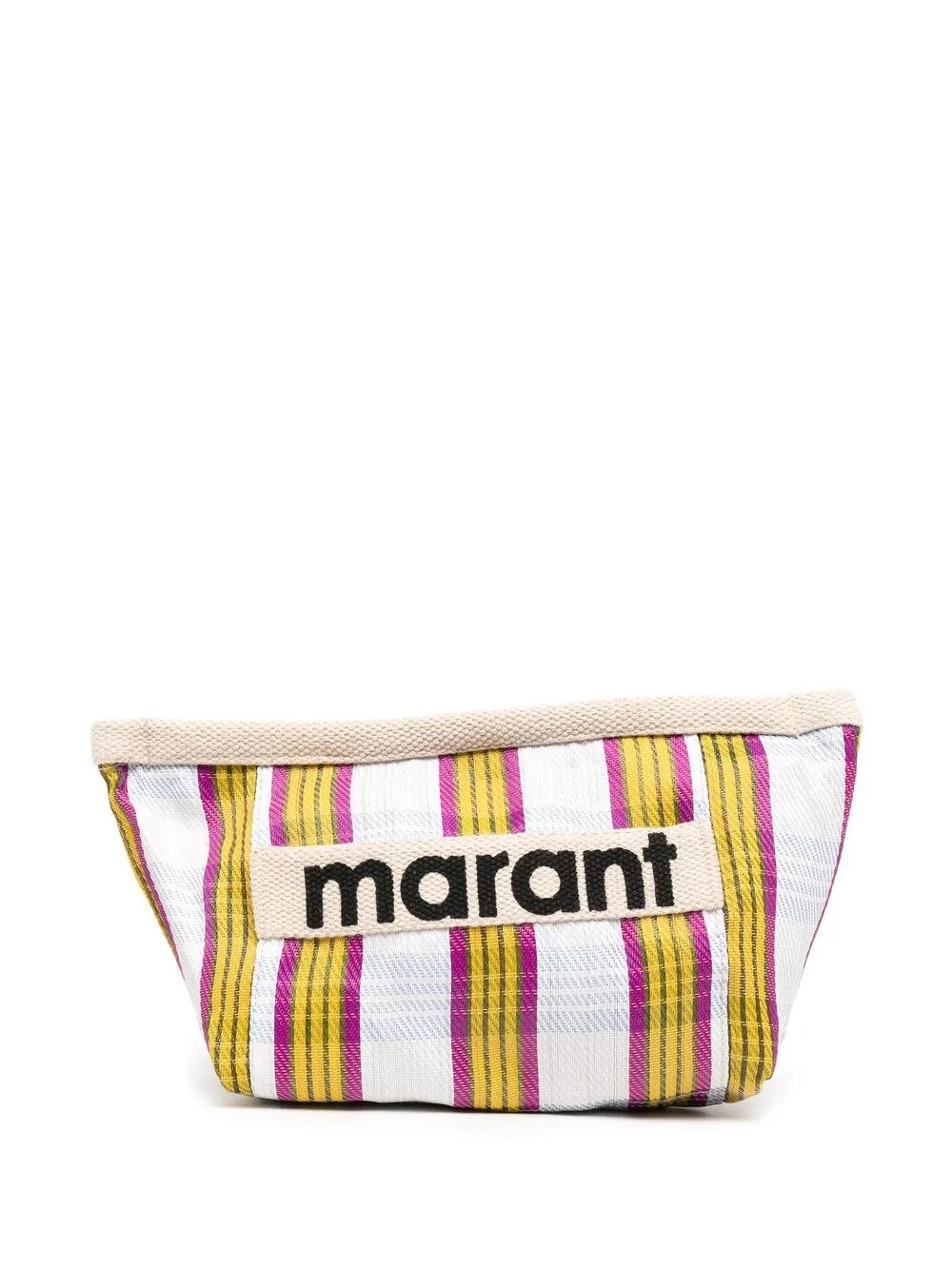 

Isabel Marant logo striped clutch bag - Multicolour