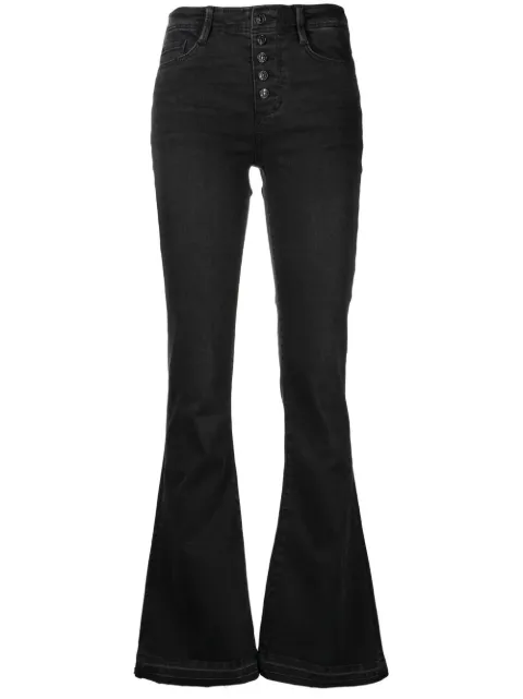 PAIGE jeans acampanados con tiro alto