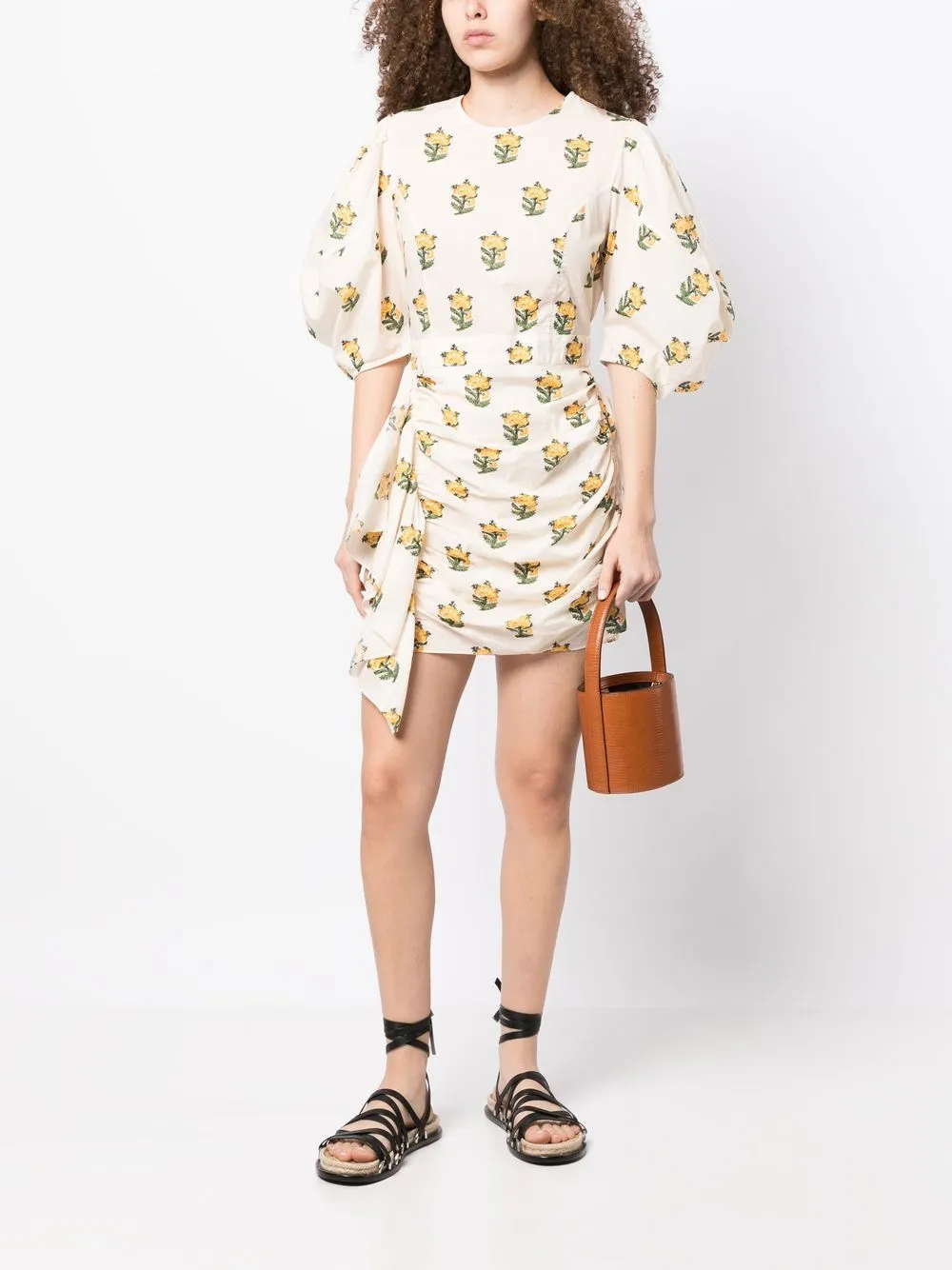 Rhode Mini-jurk met print - Beige