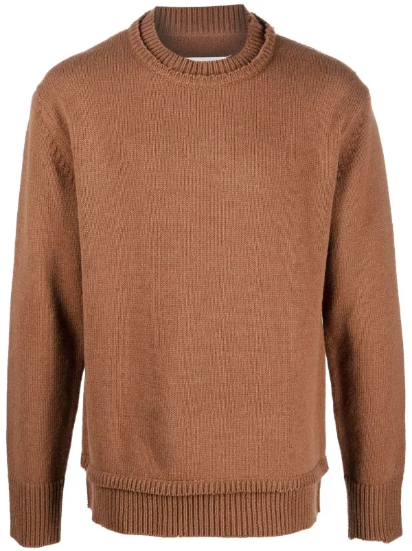 Maison Margiela elbow-patch Knitted Jumper - Farfetch