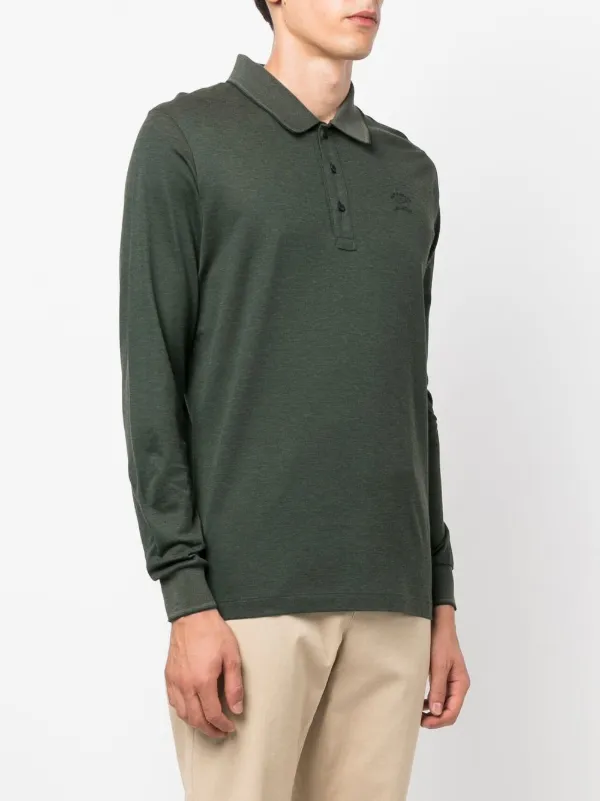 Lacoste long clearance sleeve polo khaki