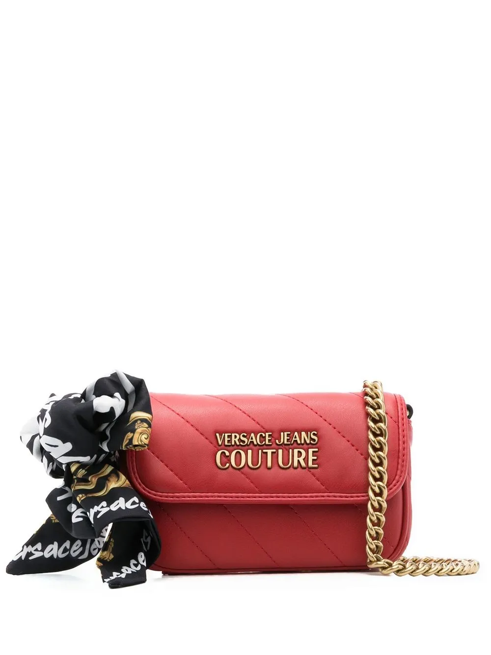 

Versace Jeans Couture bolsa crossbody con placa del logo - Rojo