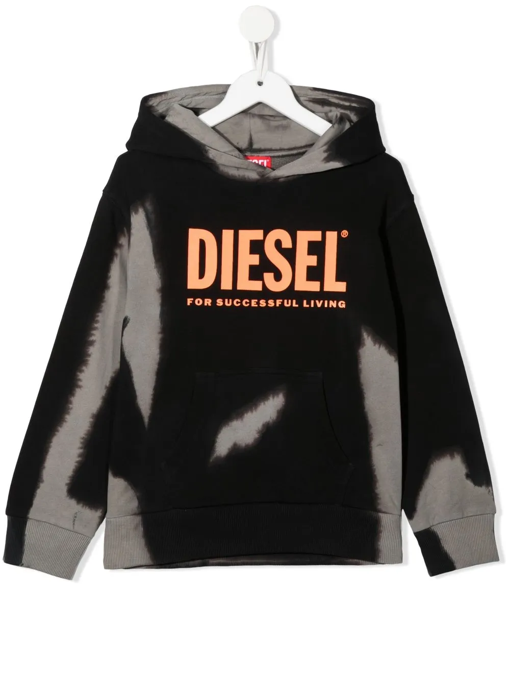 

Diesel Kids TEEN tie-dye hoodie - Black