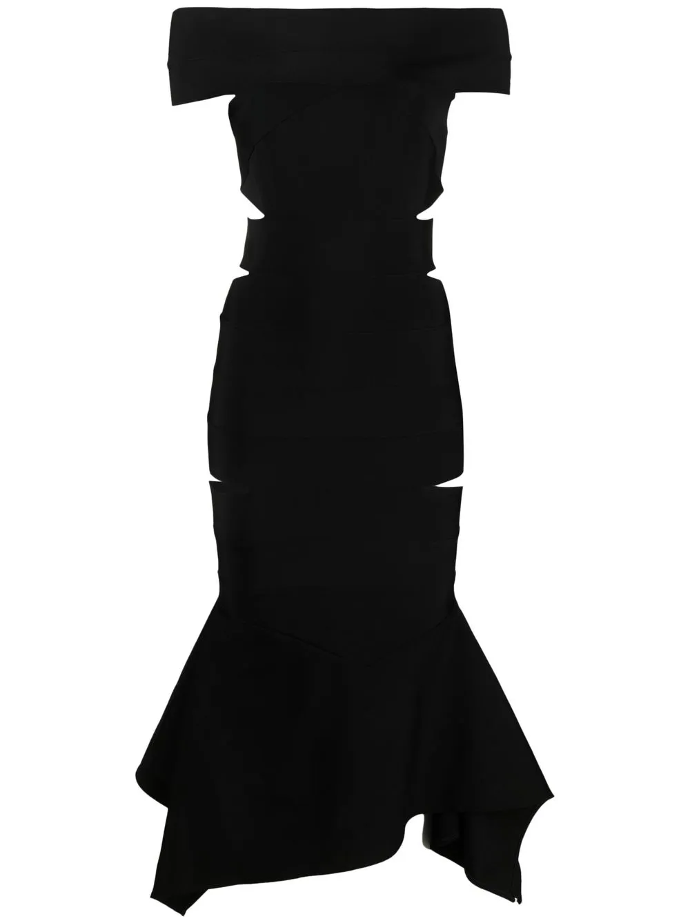 

Alexandre Vauthier cut-out off-shoulder dress - Black