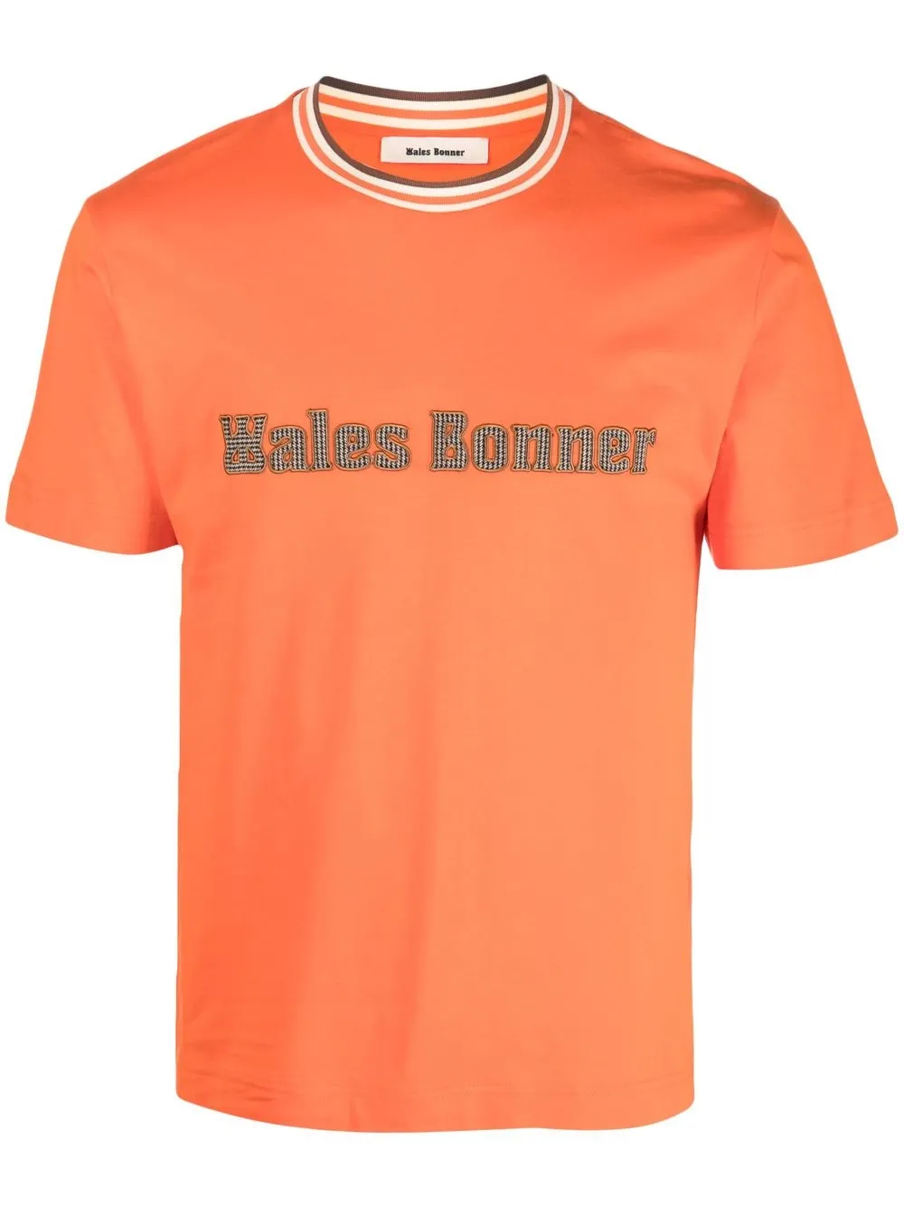 

Wales Bonner playera con logo bordado - Naranja