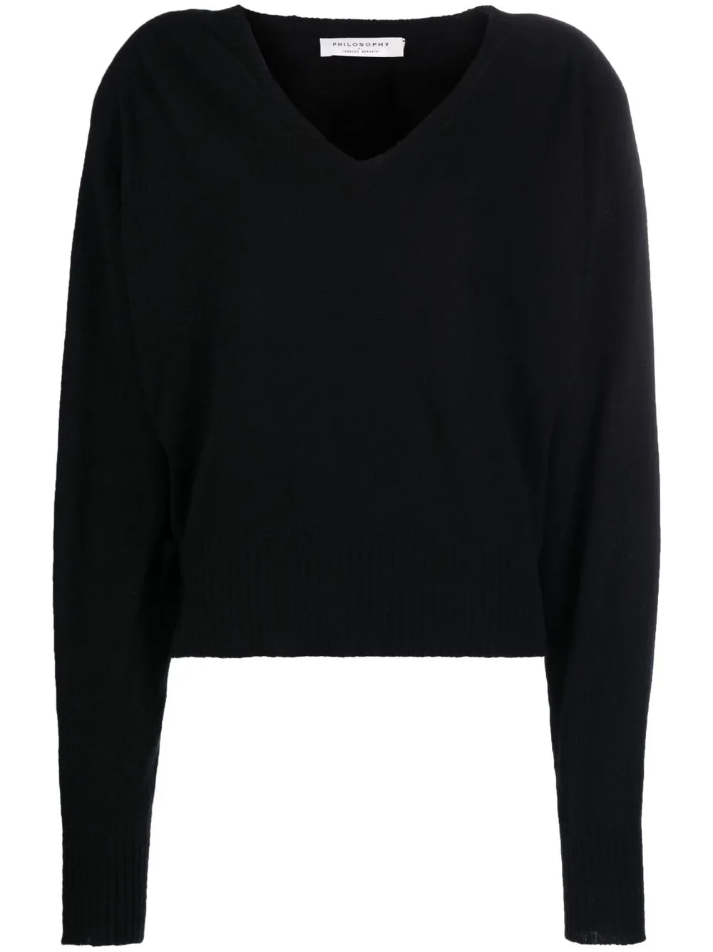 

Philosophy Di Lorenzo Serafini V-neck virgin wool-cashmere jumper - Black