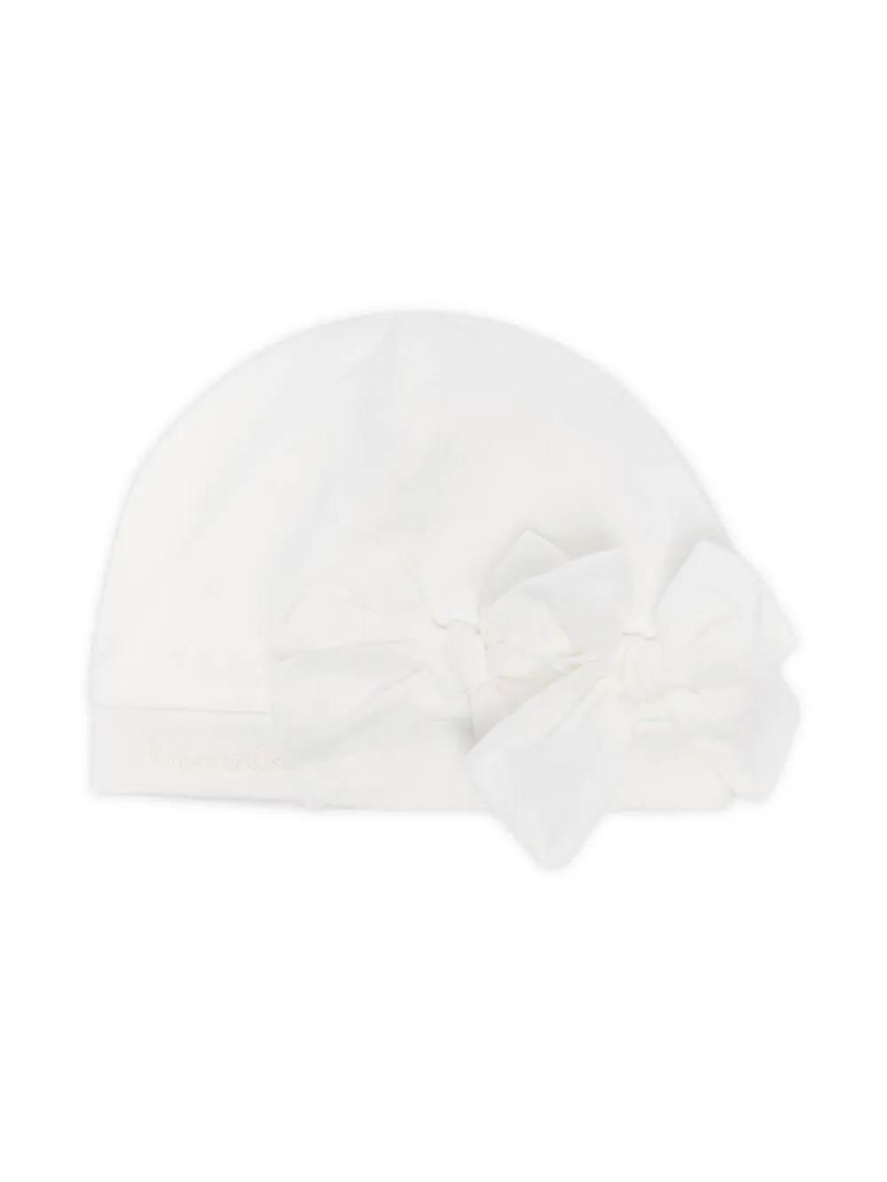 

Monnalisa gorro tejido con detalle de moño - Blanco