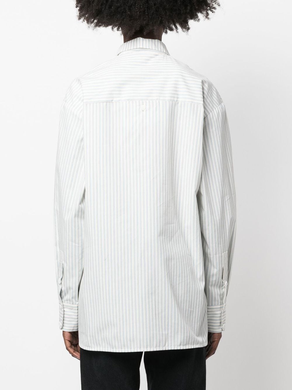 Shop Low Classic Striped Long-sleeve Shirt In White