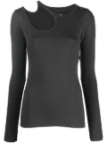 Low Classic cut-out knitted top - Grey