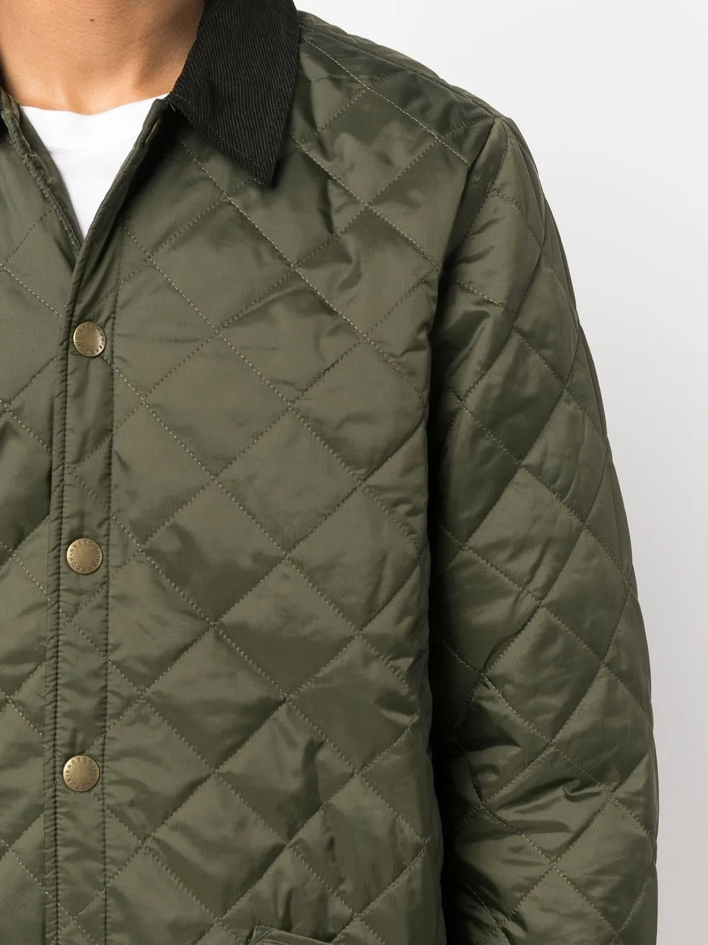 Barbour Padded buttonup Jacket Farfetch