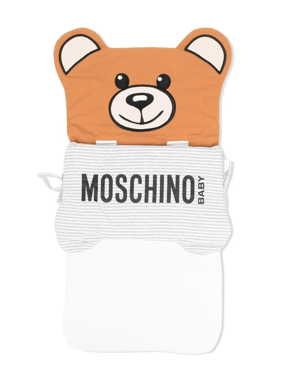 

Moschino Kids Teddy Bear logo-print sleeping bag - White