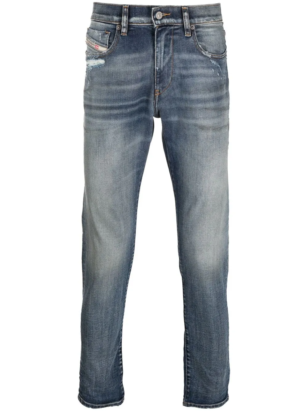 

Diesel skinny jeans con tiro medio - Azul