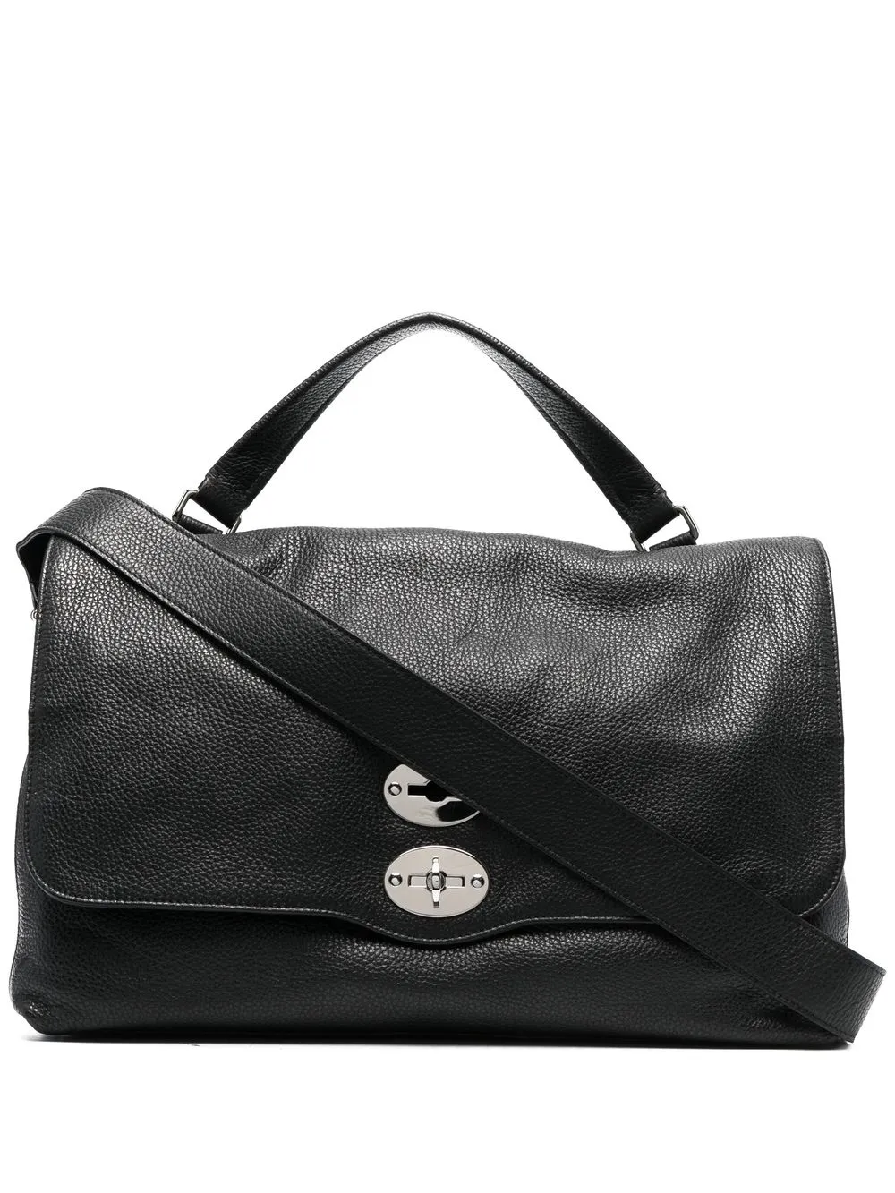 

Zanellato Postina leather tote bag - Black