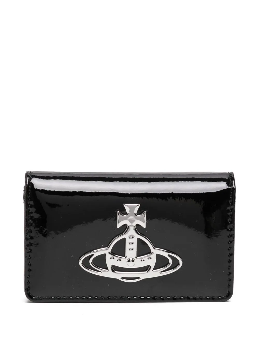 

Vivienne Westwood Orb-plaque patent purse - Black