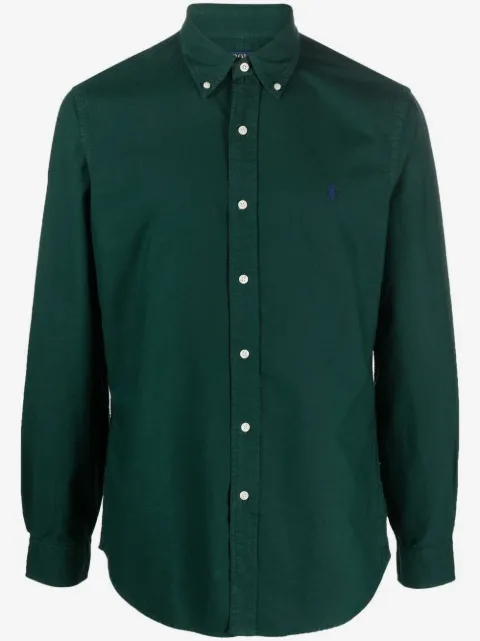 Polo Ralph Lauren embroidered-logo long-sleeve shirt