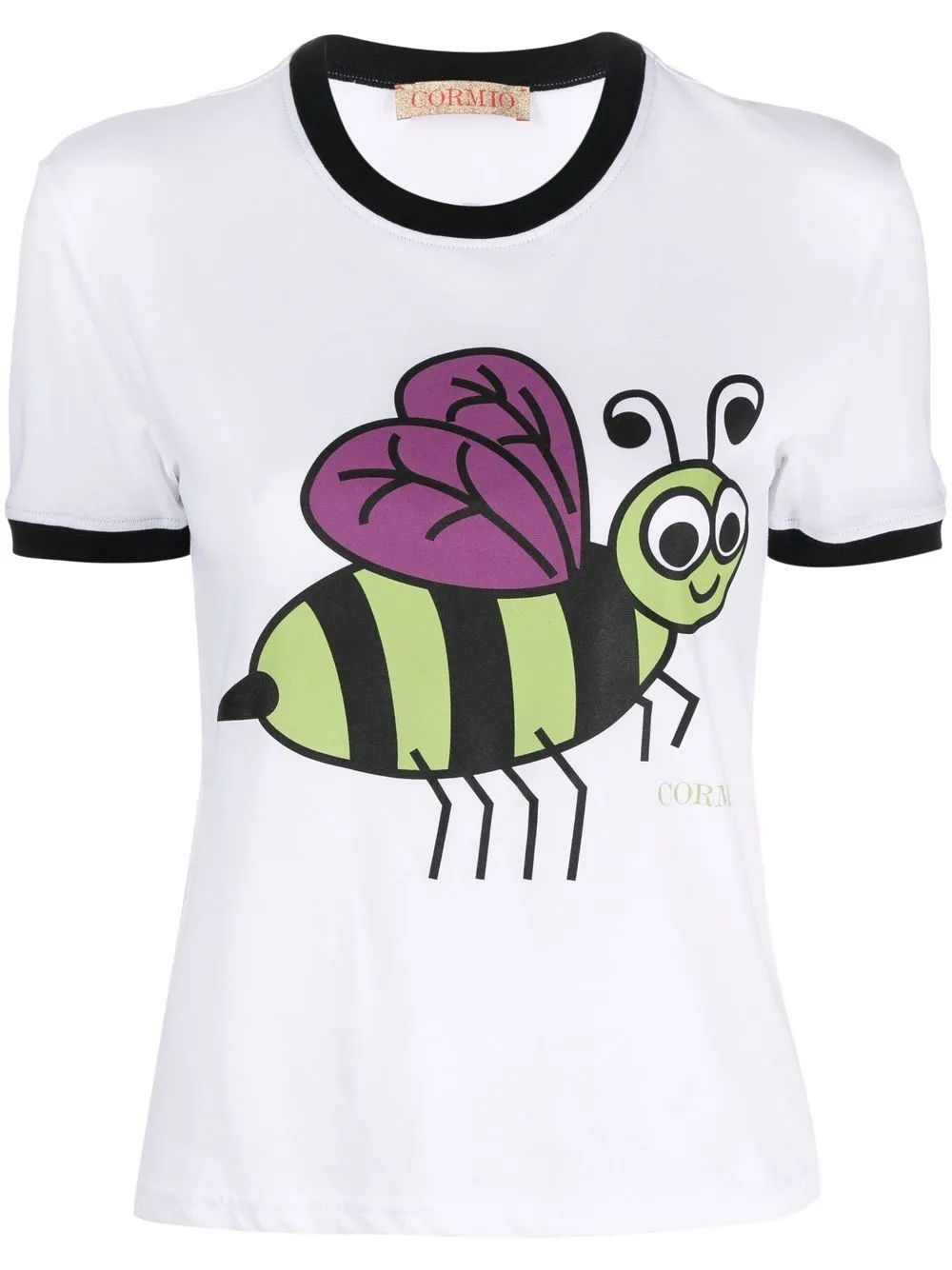 

CORMIO playera con estampado gráfico - Blanco