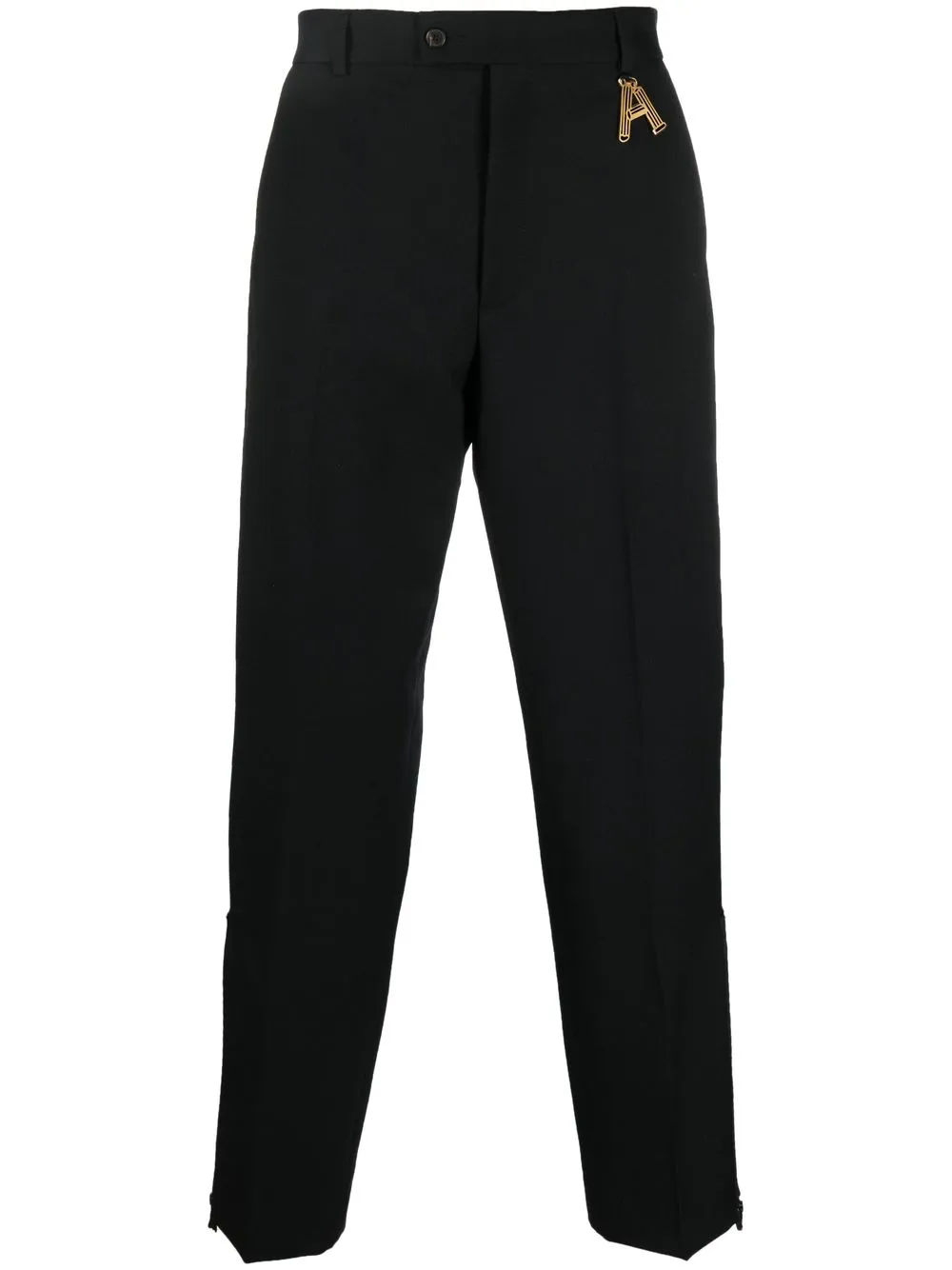 

Aries pantalones anchos con detalle del logo - Negro